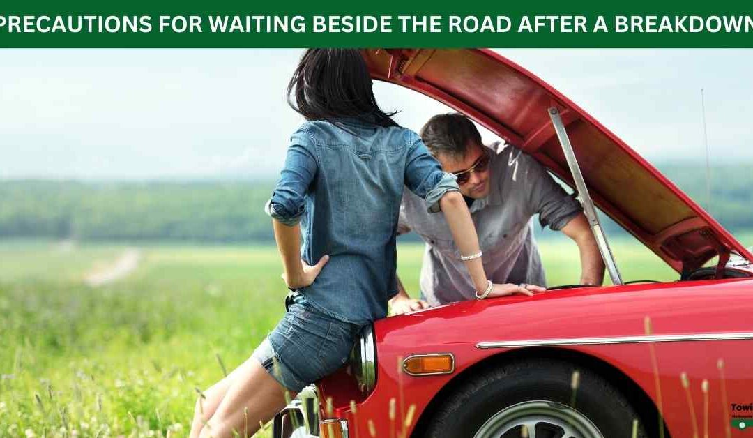 PRECAUTIONS FOR WAITING BESIDE THE ROAD AFTER A BREAKDOWN